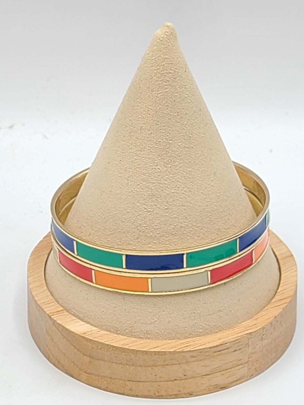 J Crew Set of 2 Enamel Color Block Bangles